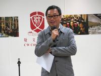 Mr Lau Kwok Yip speaking on the development & ethos of ‘new media’ in HK